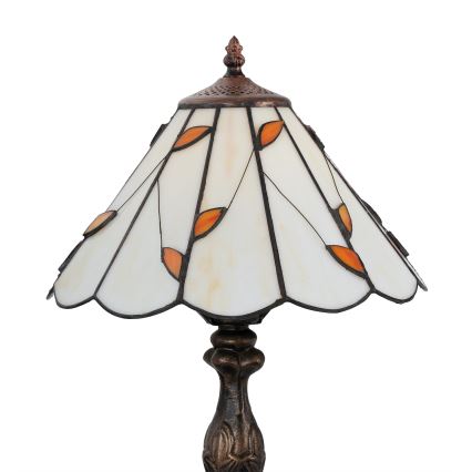 Brilagi - Tiffany vitrāžas galda lampa FOLIA 1xE27/60W/230V