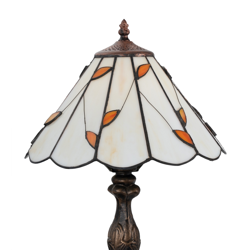 Brilagi - Tiffany vitrāžas galda lampa FOLIA 1xE27/60W/230V