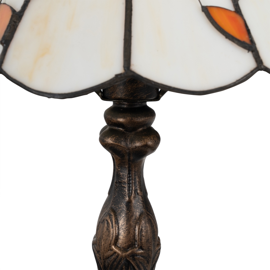 Brilagi - Tiffany vitrāžas galda lampa FOLIA 1xE27/60W/230V