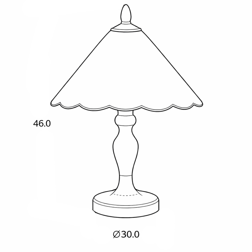 Brilagi - Tiffany vitrāžas galda lampa FOLIA 1xE27/60W/230V