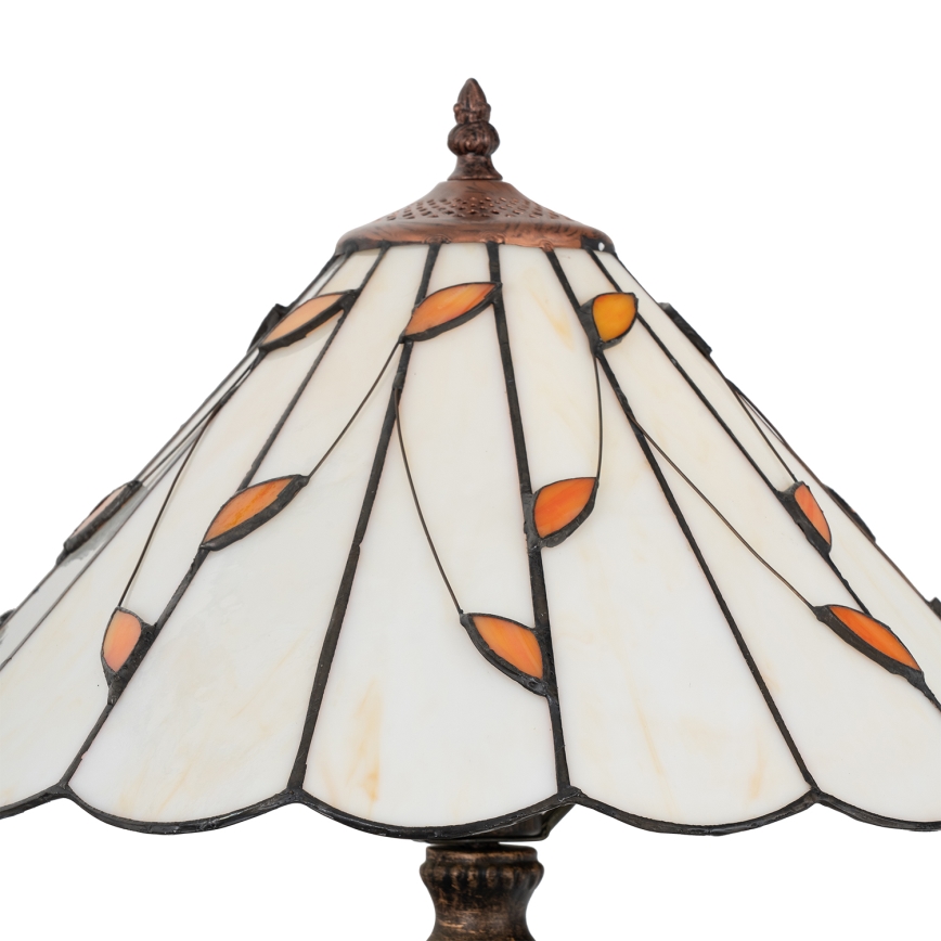 Brilagi - Tiffany vitrāžas galda lampa FOLIA 2xE27/60W/230V