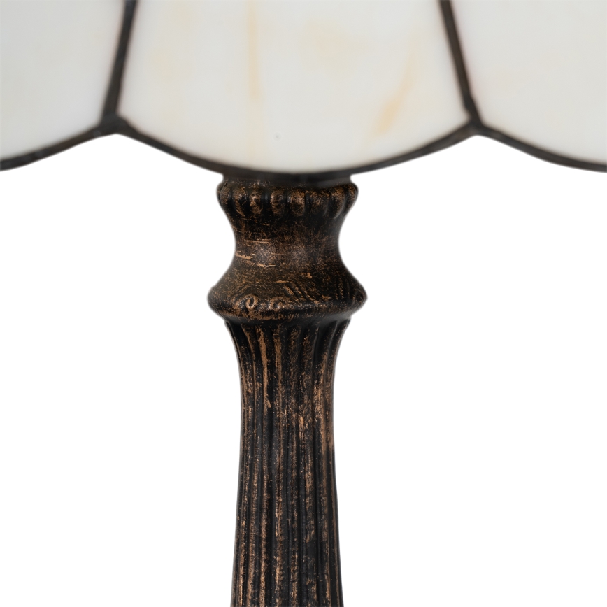 Brilagi - Tiffany vitrāžas galda lampa FOLIA 2xE27/60W/230V