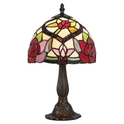 Brilagi - Tiffany vitrāžas galda lampa GARLAN 1xE14/40W/230V