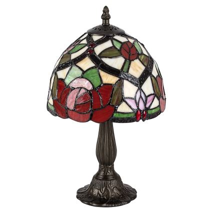 Brilagi - Tiffany vitrāžas galda lampa GARLAN 1xE14/40W/230V