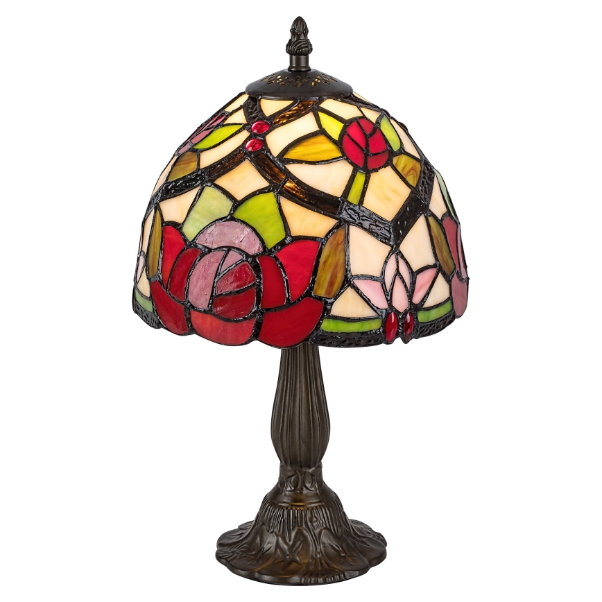 Brilagi - Tiffany vitrāžas galda lampa GARLAN 1xE14/40W/230V