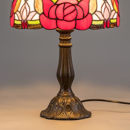 Brilagi - Tiffany vitrāžas galda lampa GARLAN 1xE27/40W/230V