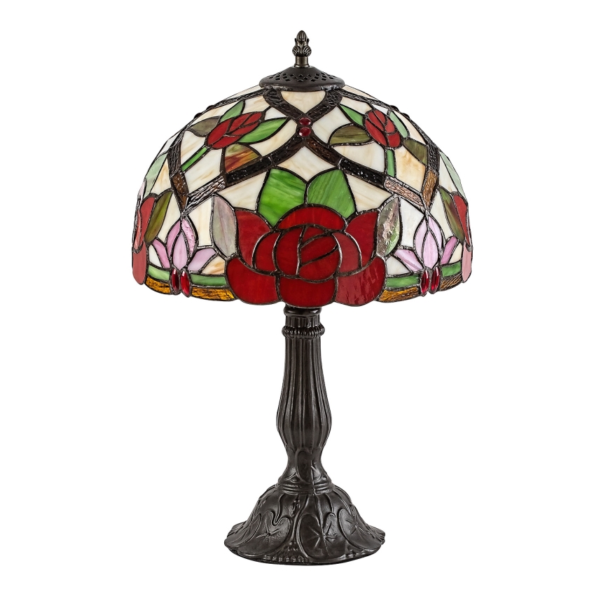 Brilagi - Tiffany vitrāžas galda lampa GARLAN 1xE27/40W/230V