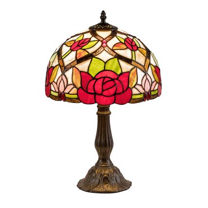 Brilagi - Tiffany vitrāžas galda lampa GARLAN 1xE27/40W/230V