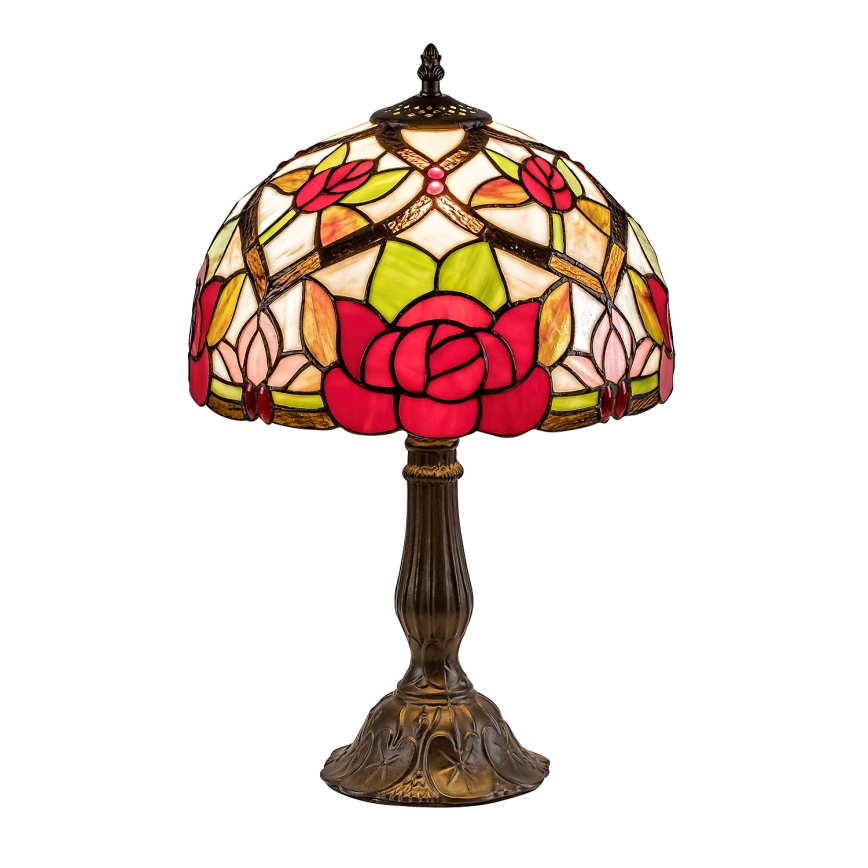 Brilagi - Tiffany vitrāžas galda lampa GARLAN 1xE27/40W/230V