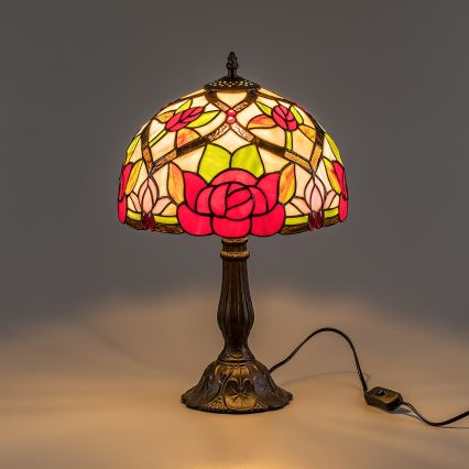Brilagi - Tiffany vitrāžas galda lampa GARLAN 1xE27/40W/230V
