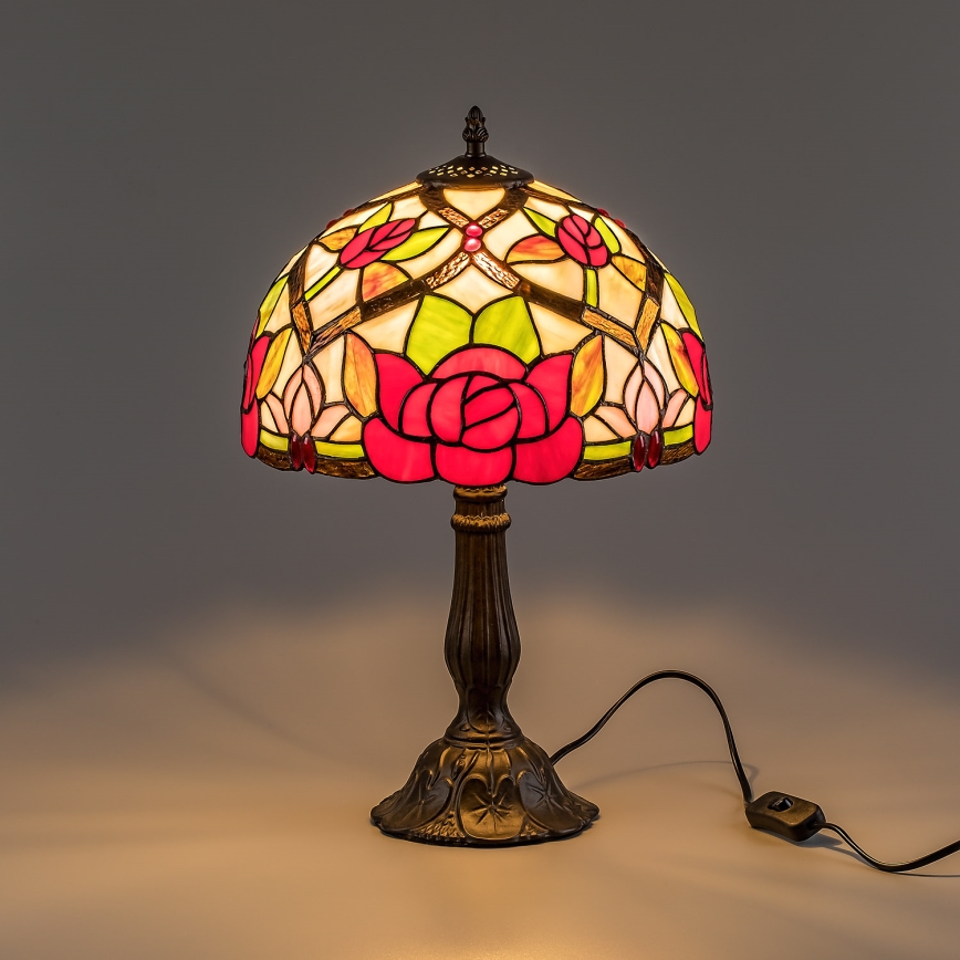 Brilagi - Tiffany vitrāžas galda lampa GARLAN 1xE27/40W/230V