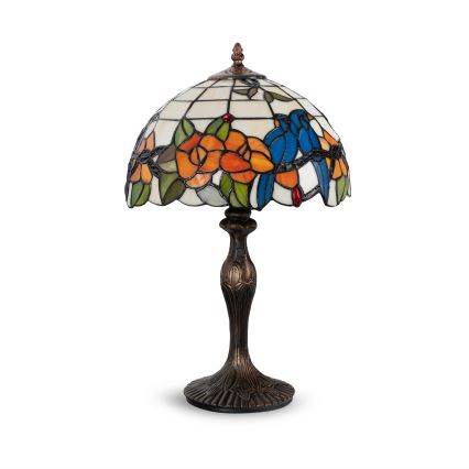 Brilagi - Tiffany vitrāžas galda lampa JUNGLE 1xE27/60W/230V