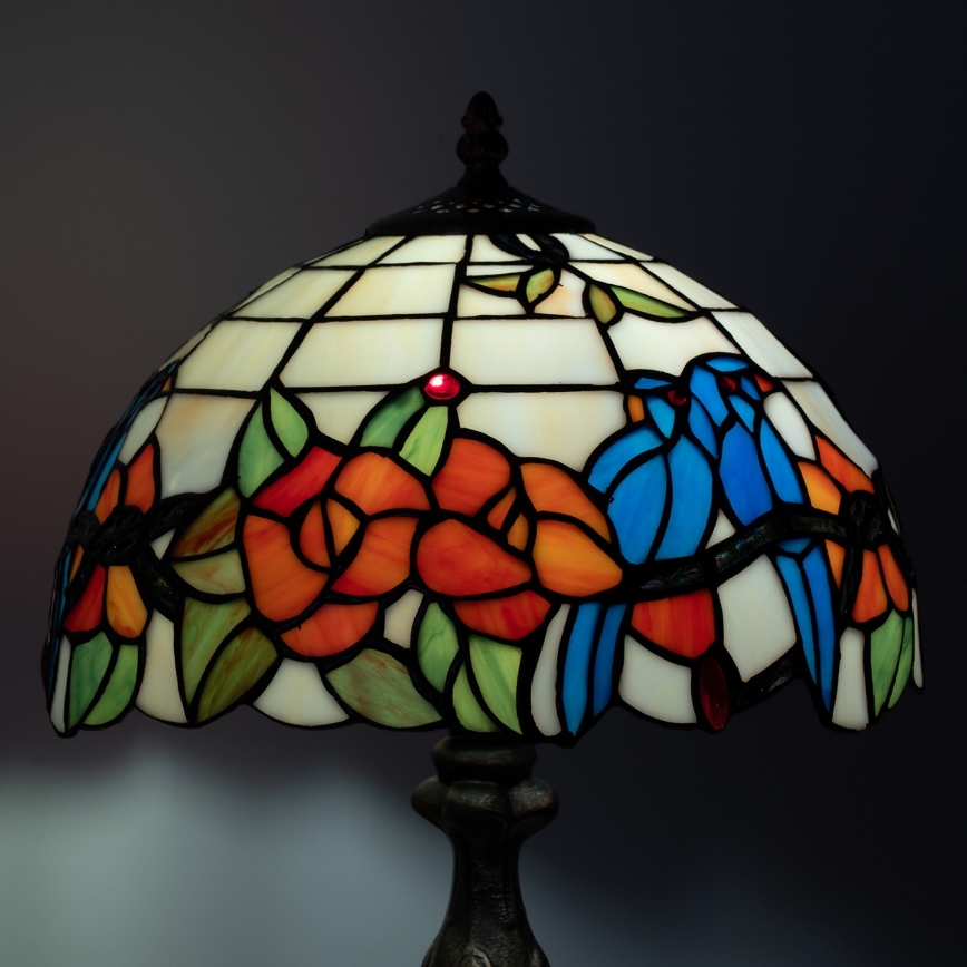Brilagi - Tiffany vitrāžas galda lampa JUNGLE 1xE27/60W/230V