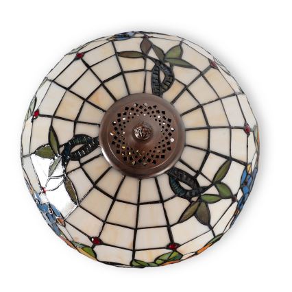 Brilagi - Tiffany vitrāžas galda lampa JUNGLE 1xE27/60W/230V
