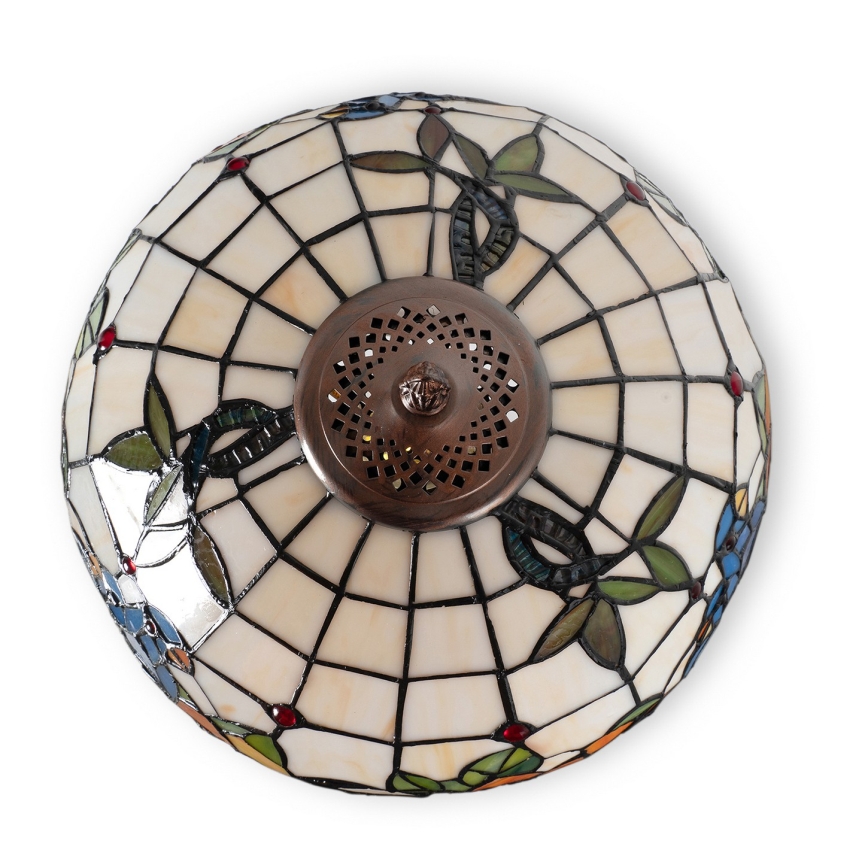 Brilagi - Tiffany vitrāžas galda lampa JUNGLE 1xE27/60W/230V