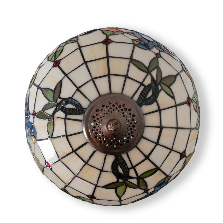 Brilagi - Tiffany vitrāžas galda lampa JUNGLE 2xE27/60W/230V