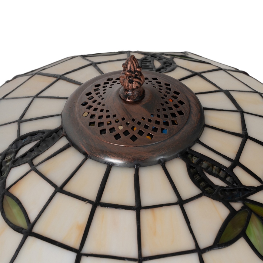 Brilagi - Tiffany vitrāžas galda lampa JUNGLE 2xE27/60W/230V