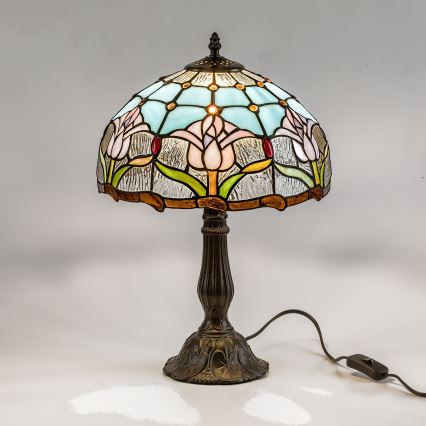 Brilagi - Tiffany vitrāžas galda lampa LORAS 1xE27/40W/230V