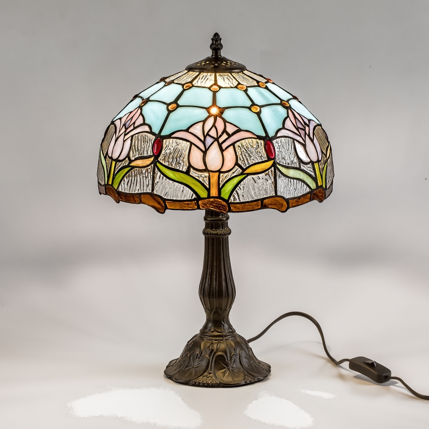 Brilagi - Tiffany vitrāžas galda lampa LORAS 1xE27/40W/230V