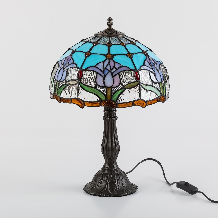 Brilagi - Tiffany vitrāžas galda lampa LORAS 1xE27/40W/230V