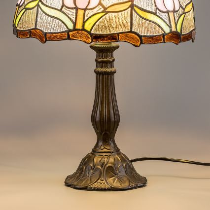 Brilagi - Tiffany vitrāžas galda lampa LORAS 1xE27/40W/230V