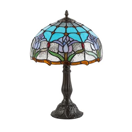 Brilagi - Tiffany vitrāžas galda lampa LORAS 1xE27/40W/230V