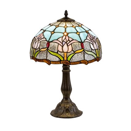 Brilagi - Tiffany vitrāžas galda lampa LORAS 1xE27/40W/230V
