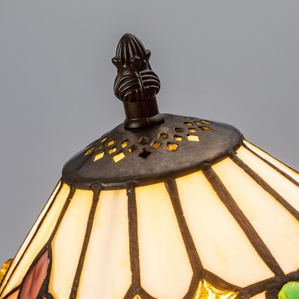 Brilagi - Tiffany vitrāžas galda lampa LUISA 1xE14/40W/230V