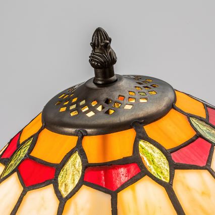 Brilagi - Tiffany vitrāžas galda lampa LUISA 1xE27/40W/230V