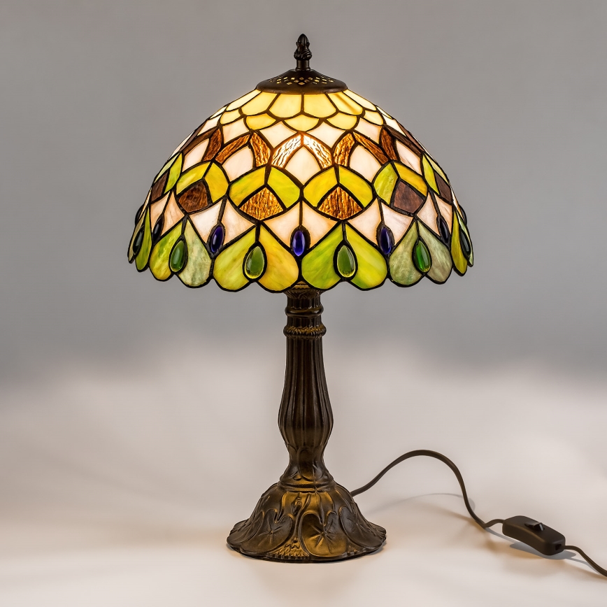 Brilagi - Tiffany vitrāžas galda lampa MARGARET 1xE27/40W/230V