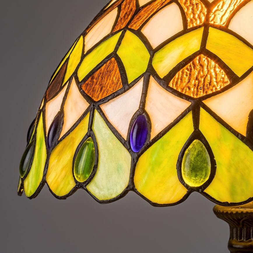 Brilagi - Tiffany vitrāžas galda lampa MARGARET 1xE27/40W/230V