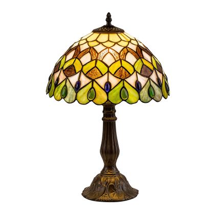 Brilagi - Tiffany vitrāžas galda lampa MARGARET 1xE27/40W/230V