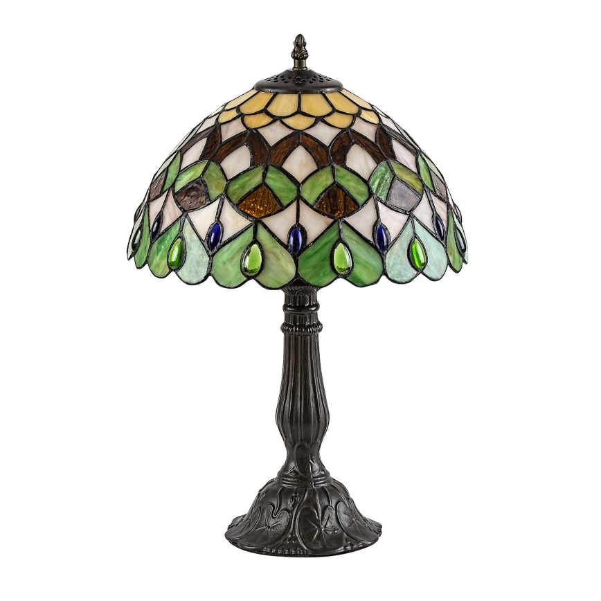 Brilagi - Tiffany vitrāžas galda lampa MARGARET 1xE27/40W/230V