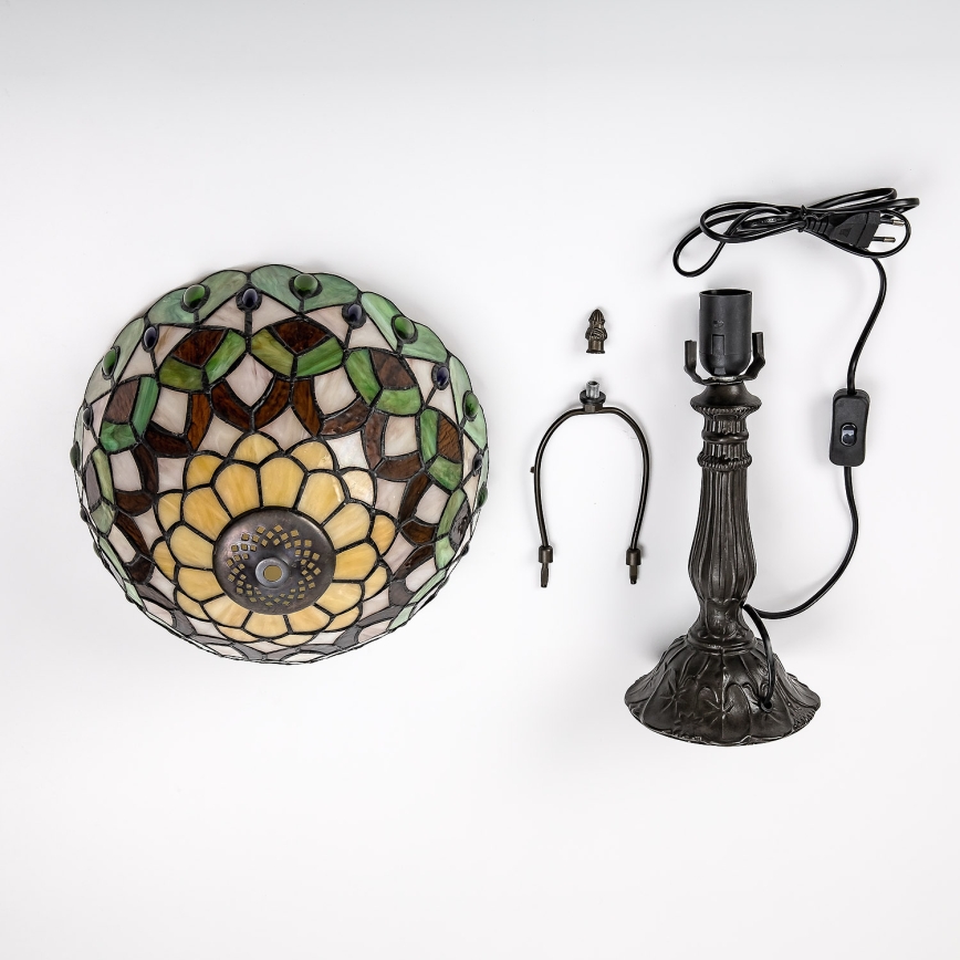 Brilagi - Tiffany vitrāžas galda lampa MARGARET 1xE27/40W/230V