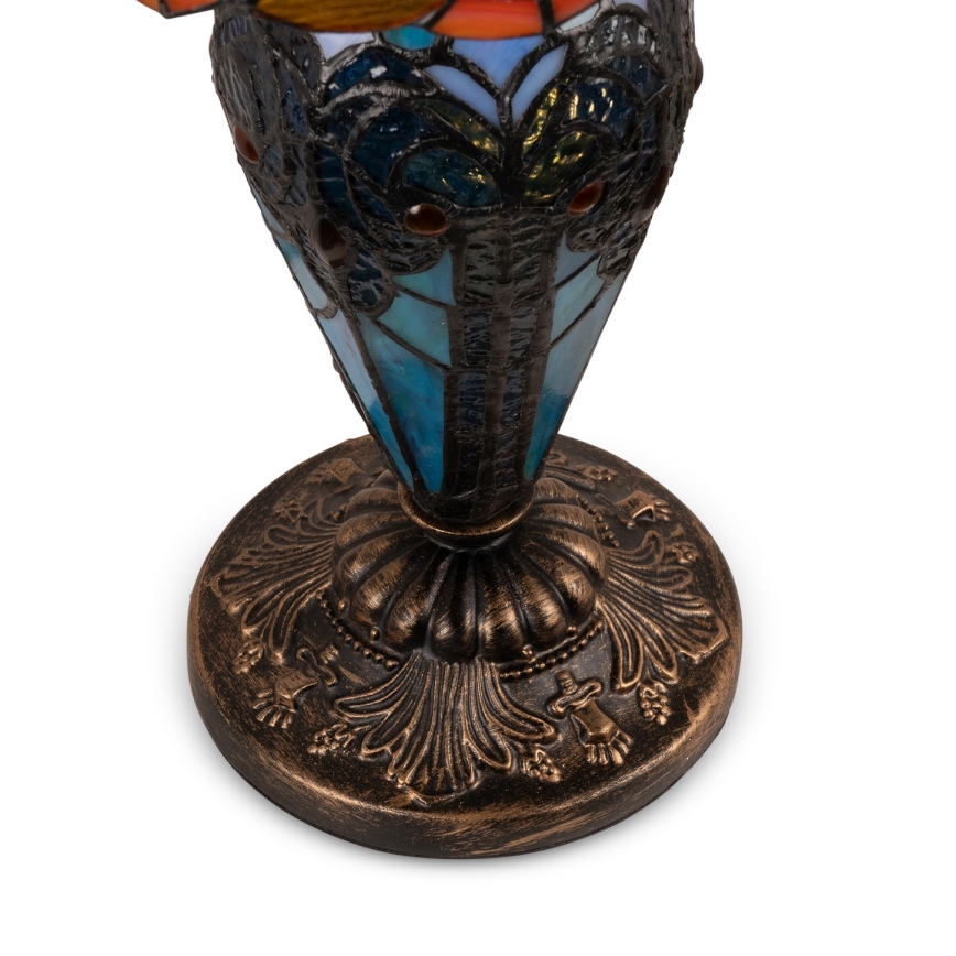 BRILAGI - Tiffany vitrāžas galda lampa MIRABELLA 1xE27/60W/230V + 1xE14/40W