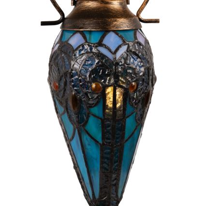 BRILAGI - Tiffany vitrāžas galda lampa MIRABELLA 1xE27/60W/230V + 1xE14/40W