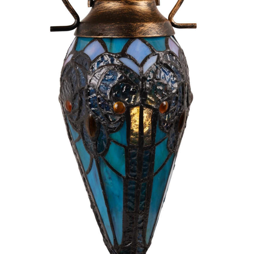 BRILAGI - Tiffany vitrāžas galda lampa MIRABELLA 1xE27/60W/230V + 1xE14/40W