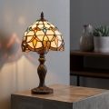 Brilagi - Tiffany vitrāžas galda lampa MIRABELLA 1xE27/60W/230V