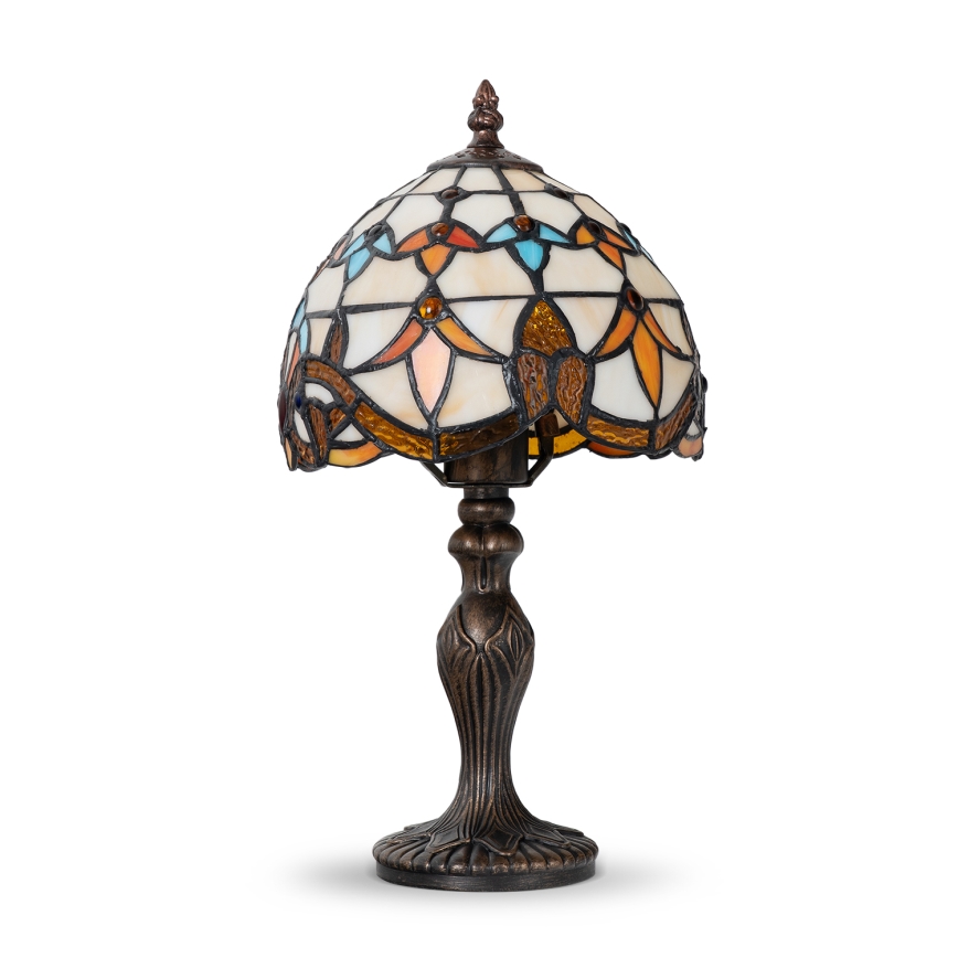 Brilagi - Tiffany vitrāžas galda lampa MIRABELLA 1xE27/60W/230V