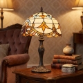 Brilagi - Tiffany vitrāžas galda lampa MIRABELLA 1xE27/60W/230V