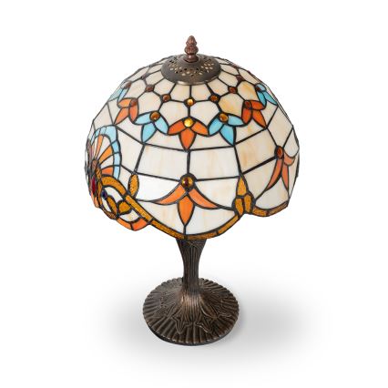 Brilagi - Tiffany vitrāžas galda lampa MIRABELLA 1xE27/60W/230V