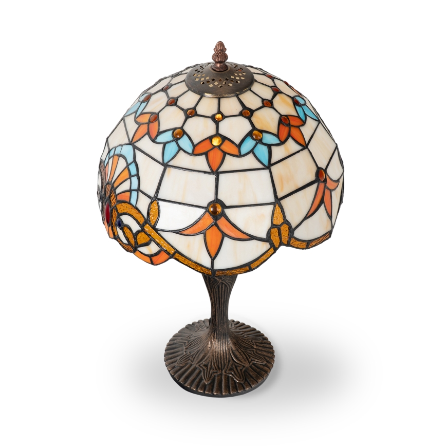Brilagi - Tiffany vitrāžas galda lampa MIRABELLA 1xE27/60W/230V
