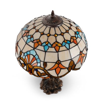 Brilagi - Tiffany vitrāžas galda lampa MIRABELLA 1xE27/60W/230V