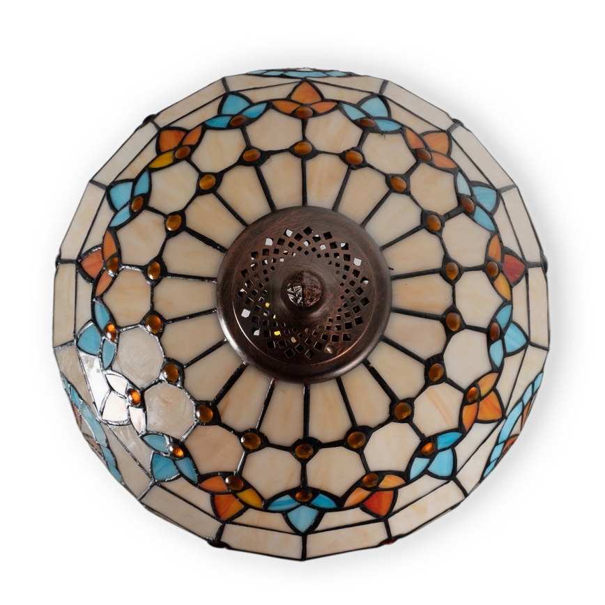 Brilagi - Tiffany vitrāžas galda lampa MIRABELLA 1xE27/60W/230V