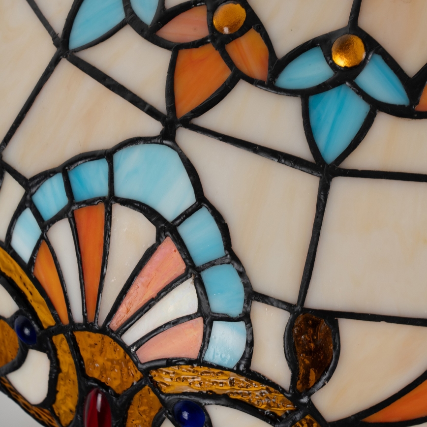 Brilagi - Tiffany vitrāžas galda lampa MIRABELLA 1xE27/60W/230V