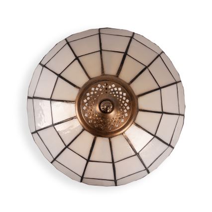 BRILAGI - Tiffany vitrāžas galda lampa SIENNA 2xE27/60W/230V