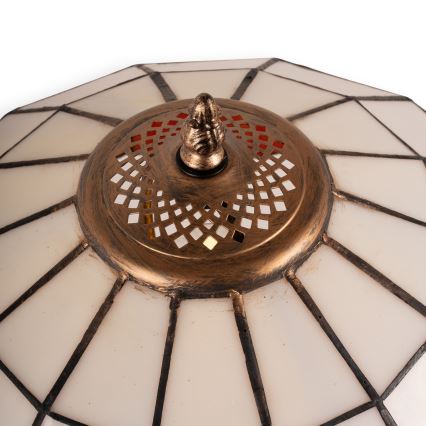BRILAGI - Tiffany vitrāžas galda lampa SIENNA 2xE27/60W/230V
