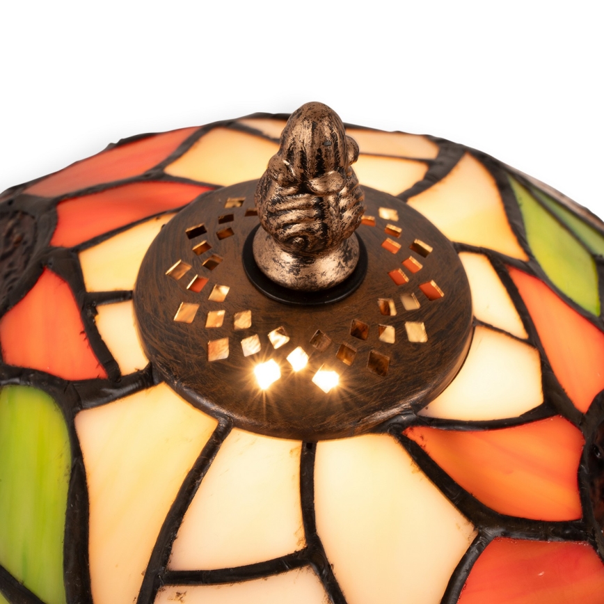 Brilagi - Tiffany vitrāžas galda lampa SUNFLOWER 1xE27/60W/230V