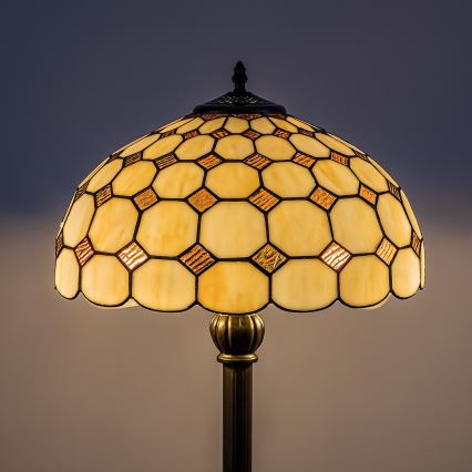 Brilagi - Tiffany vitrāžas grīdas lampa DORAN 2xE27/60W/230V
