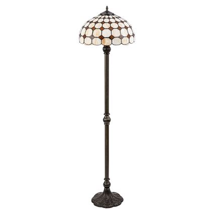 Brilagi - Tiffany vitrāžas grīdas lampa DORAN 2xE27/60W/230V